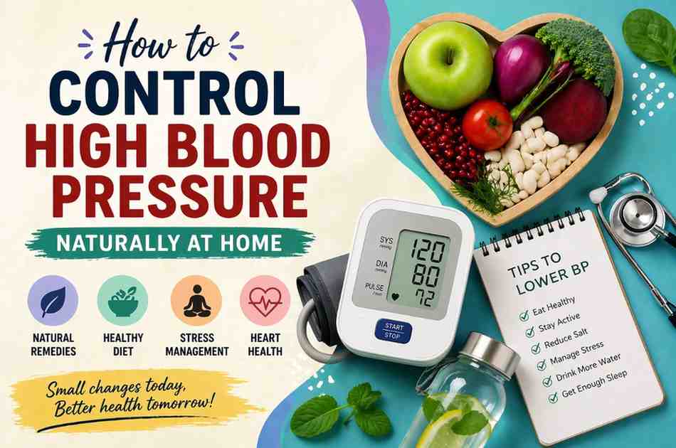 How to Control High Blood Pressure Naturally at Home